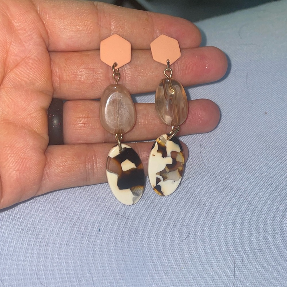 Pink earrings
